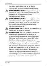 Предварительный просмотр 68 страницы Zoofari 311217 Operating Instructions And Safety Instructions