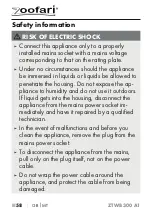 Предварительный просмотр 61 страницы Zoofari 380232 2101 Operating Instructions Manual