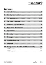 Предварительный просмотр 4 страницы Zoofari 391582 2201 Operating Instructions Manual