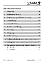 Предварительный просмотр 22 страницы Zoofari 391582 2201 Operating Instructions Manual