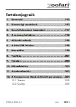 Предварительный просмотр 194 страницы Zoofari 391582 2201 Operating Instructions Manual