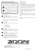 Preview for 40 page of Zoom 3030 zoom player Operation Manual