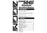 Zoom ACOUSTIC 504 II Operation Manual preview