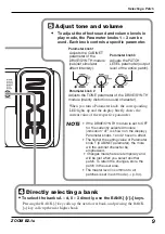 Предварительный просмотр 9 страницы Zoom B2.1u Operation Manual