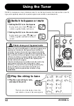 Предварительный просмотр 10 страницы Zoom B2.1u Operation Manual