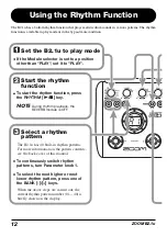 Предварительный просмотр 12 страницы Zoom B2.1u Operation Manual