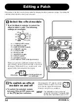 Предварительный просмотр 14 страницы Zoom B2.1u Operation Manual