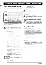 Предварительный просмотр 2 страницы Zoom BFX-708 Operation Manual