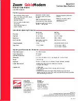 Предварительный просмотр 2 страницы Zoom CableModem 5031 Brochure & Specs