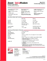 Preview for 2 page of Zoom CableModem 5041 Brochure & Specs