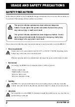 Preview for 2 page of Zoom FIRE-30 Operation Manual