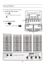 Preview for 8 page of Zoom G1 Four Quick Manual