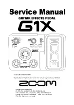 Preview for 1 page of Zoom G1 X Four Service Manual