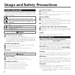 Предварительный просмотр 2 страницы Zoom G1on Operation Manual