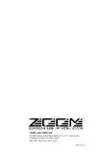 Preview for 44 page of Zoom GFX-8 Operation Manual