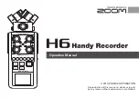 Preview for 105 page of Zoom H6 Handy Recorder Operation Manual