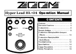 Zoom Hyper Lead HL-01 Operation Manual предпросмотр