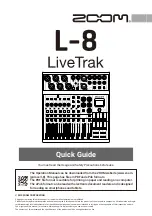 Предварительный просмотр 1 страницы Zoom L-8 LiveTrak Quick Manual