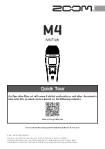 Preview for 1 page of Zoom MicTrak M4 Quicktour