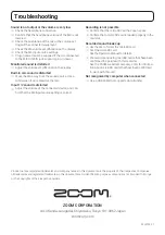 Preview for 12 page of Zoom MicTrak M4 Quicktour