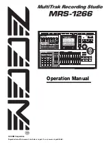 Zoom MRS-1266 Operation Manual предпросмотр