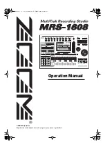 Zoom MRS-1608 Operation Manual предпросмотр