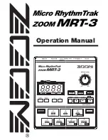 Preview for 1 page of Zoom MRT-3 Operation Manual