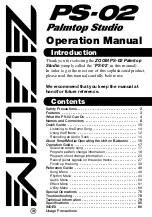 Zoom Palmtop Studio PS-02 Operation Manual предпросмотр