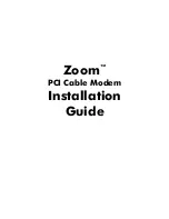 Предварительный просмотр 1 страницы Zoom PCI Cable Modem Installation Manual