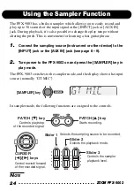 Preview for 24 page of Zoom PFX-9003 Operation Manual