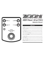 Zoom Power Drive PD-01 Operation Manual предпросмотр