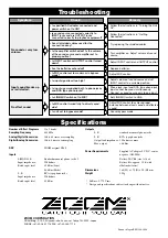 Предварительный просмотр 12 страницы Zoom RFX-300 Operation Manual