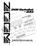 Zoom RhythmTrak 234 Operation Manual предпросмотр