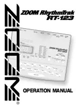 Preview for 1 page of Zoom RhythmTrak RT-123 Operation Manual