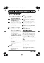 Preview for 2 page of Zoom RhythmTrak RT-223 Operation Manual