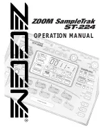 Zoom Sampletrak ST-224 Operation Manual preview