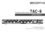 Zoom tac-8 Operation Manual preview