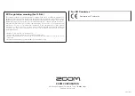 Preview for 24 page of Zoom tac-8 Operation Manual