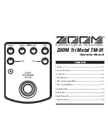 Zoom Tri Metal TM-01 Operation Manual preview