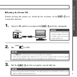 Предварительный просмотр 7 страницы Zoom UAC-2 Operation Manual