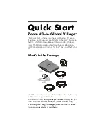 Предварительный просмотр 1 страницы Zoom V3 1612 Quick Start Manual