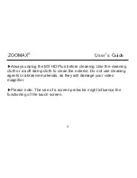 Preview for 9 page of Zoomax MD HD PLUS User Manual