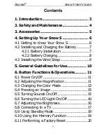 Preview for 3 page of Zoomax Snow S User Manual