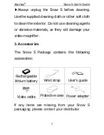 Preview for 7 page of Zoomax Snow S User Manual