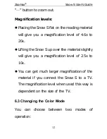 Preview for 14 page of Zoomax Snow S User Manual