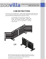 Предварительный просмотр 1 страницы Zoovilla MPS009 Care Instructions