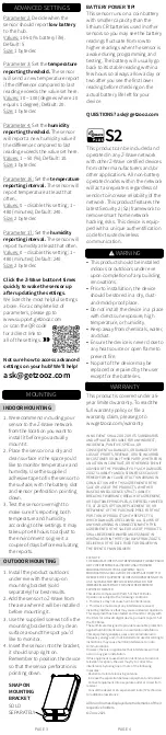 Preview for 2 page of ZooZ XS SENSOR ZSE44 User Manual