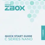 Предварительный просмотр 1 страницы Zotac C Series Quick Start Manual