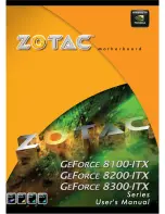 Предварительный просмотр 1 страницы Zotac GeForce 8100-ITX series User Manual