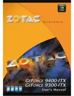 Предварительный просмотр 1 страницы Zotac GeForce 9300-ITX User Manual